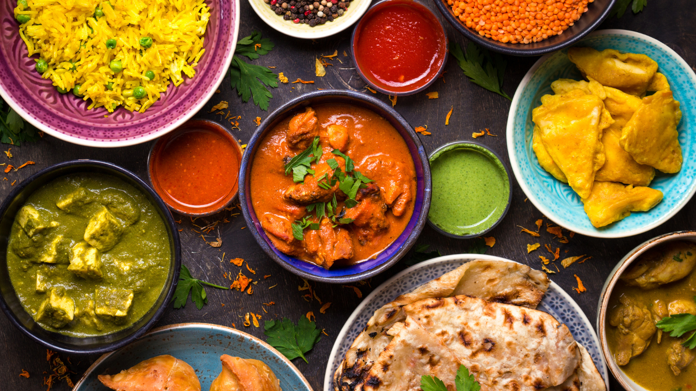 Ejemplo de comida india para poner en tu carrito internacional